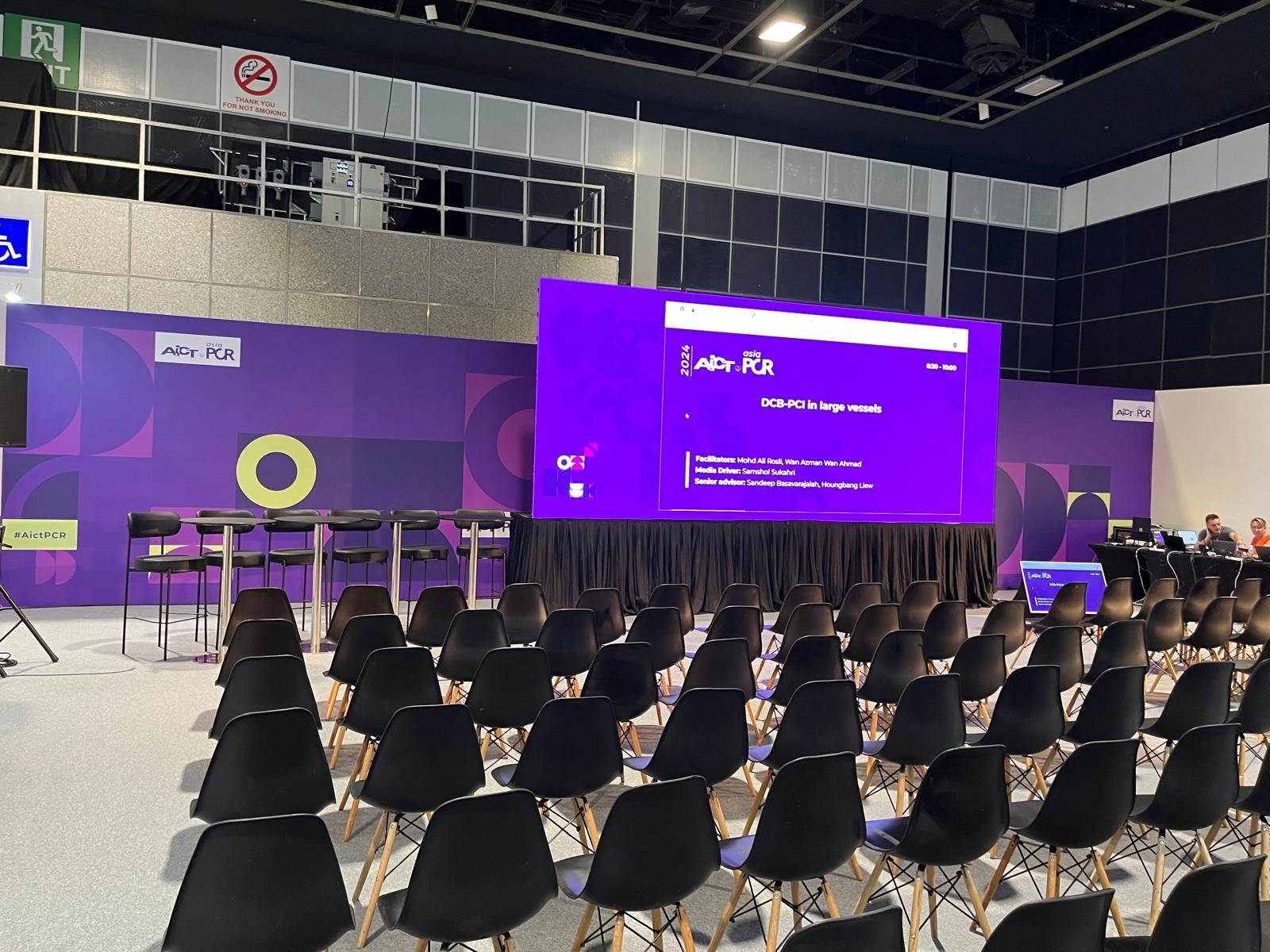 Medical Conference Stage with Large Center LED Screen
