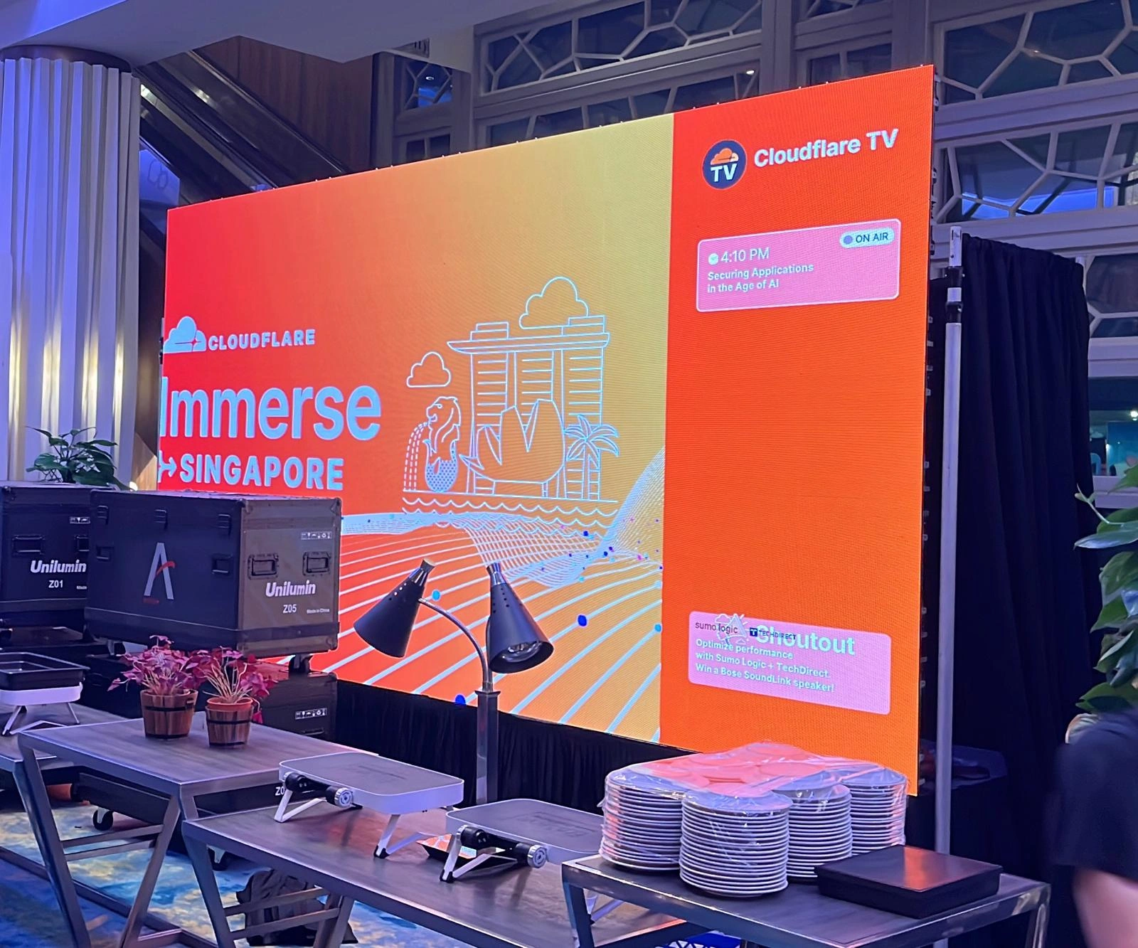 Cloudflare Immerse Ground-Supported LED Video Wall