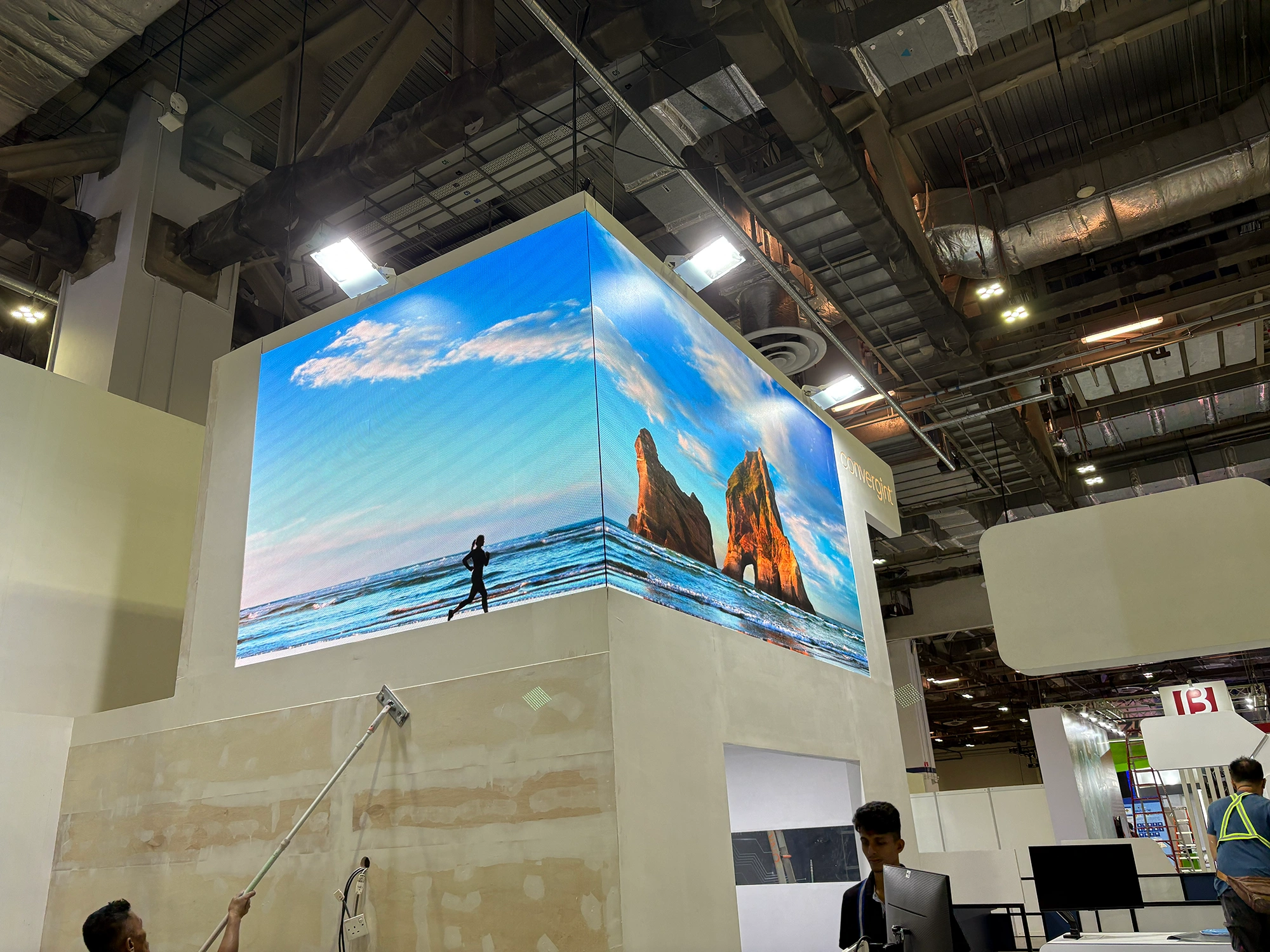 Seamless 90-Degree Corner LED Video Wall