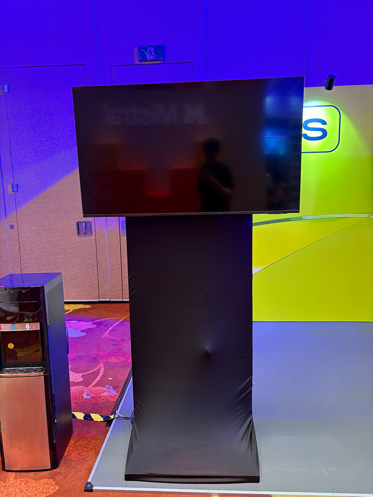 Freestanding Event TV with Draped Base Stand