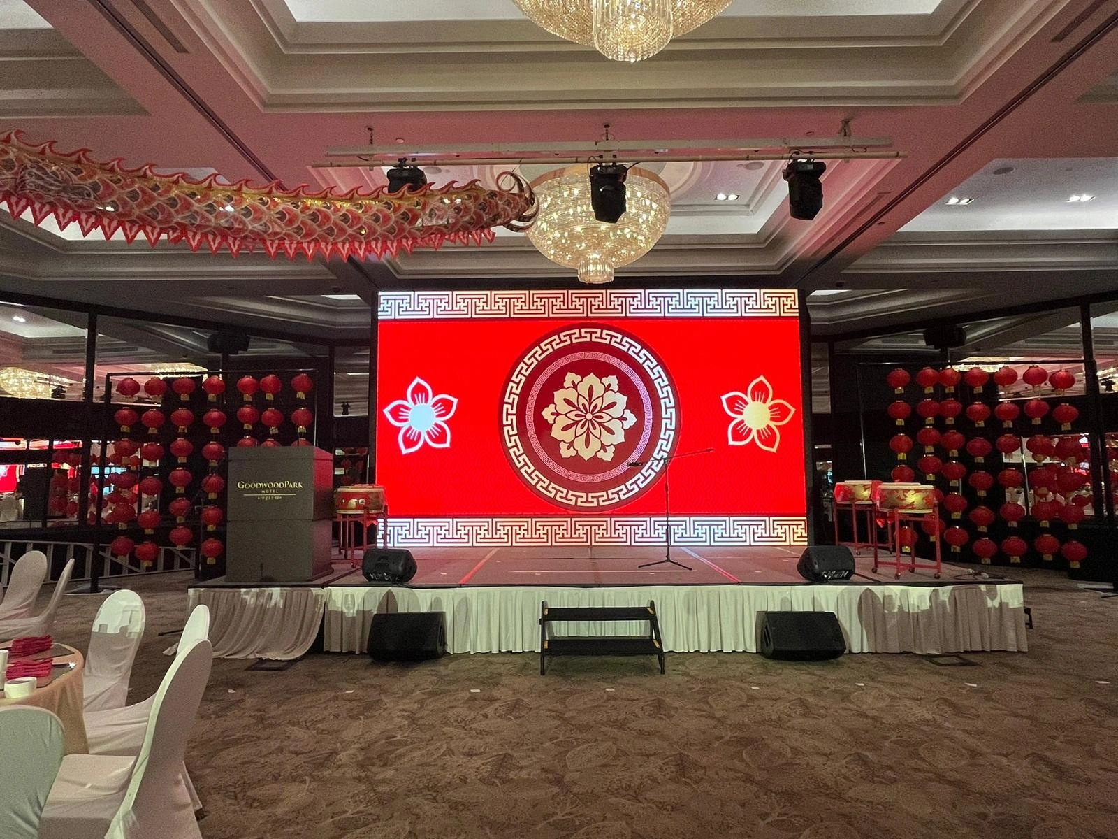 Goodwood Park Hotel Ballroom Stage & LED Backdrop