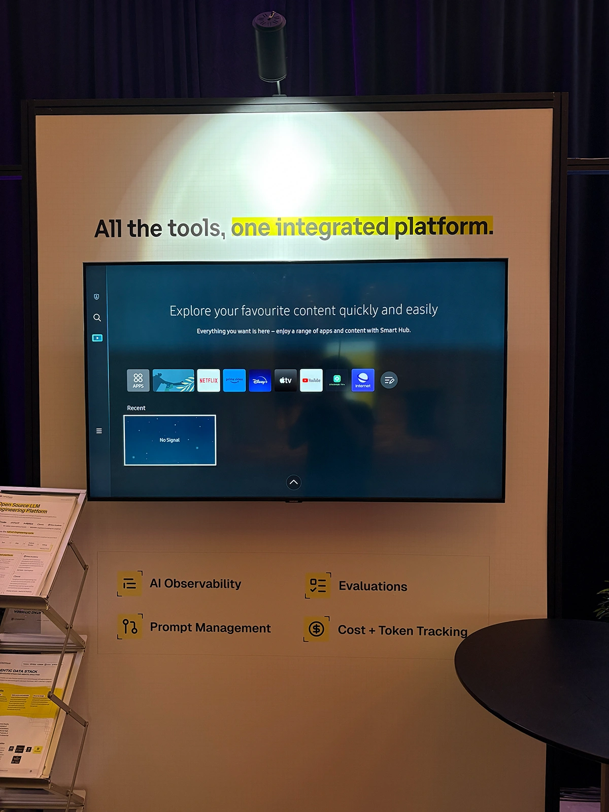 Smart Presentation Display on Custom Exhibition Panel