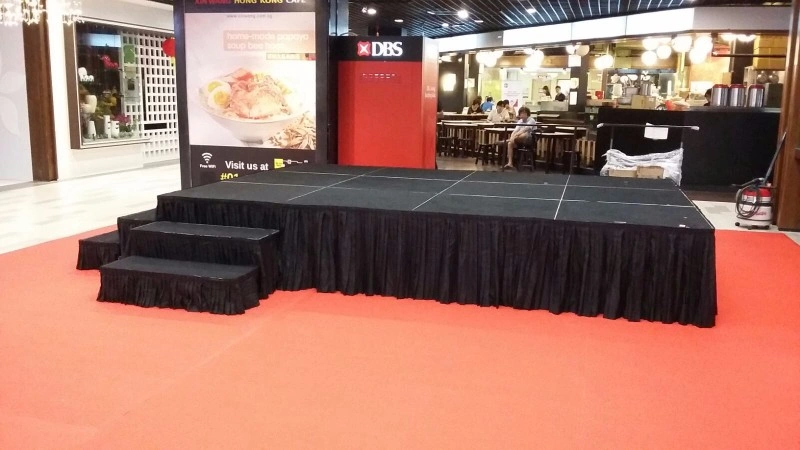 Modular Event Stage with Side Steps